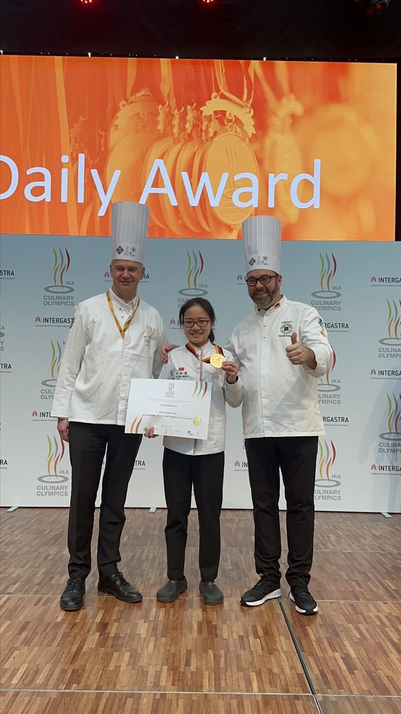 超越金牌！獲德國奧林匹克烹飪競賽「超金獎」學姐回校分享